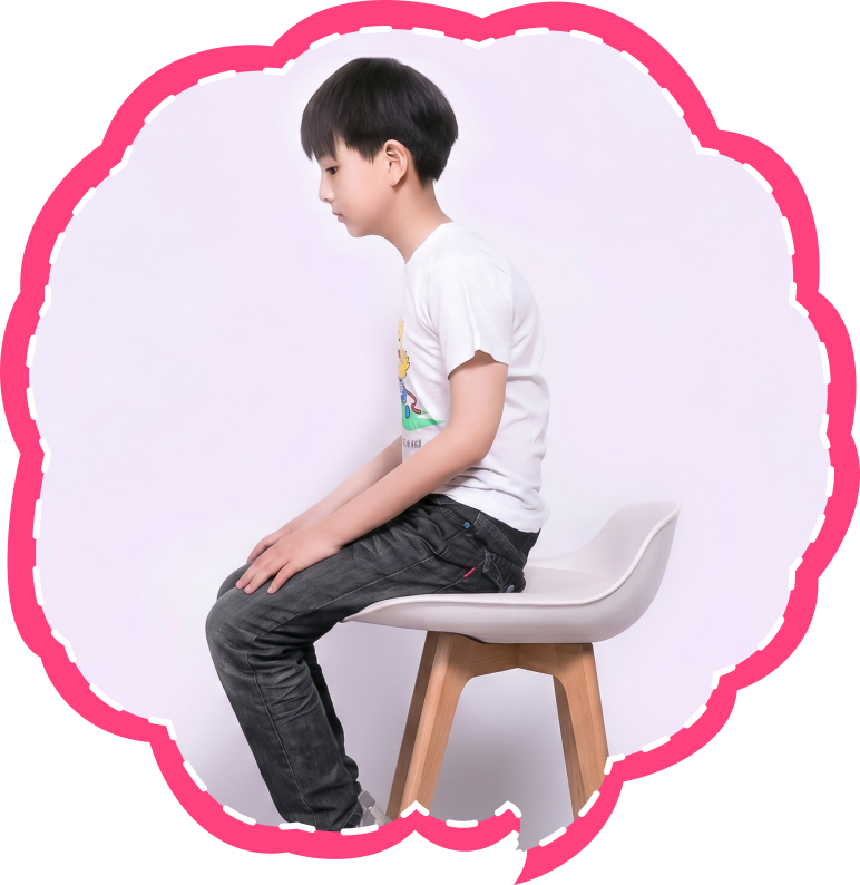 姿勢が悪い